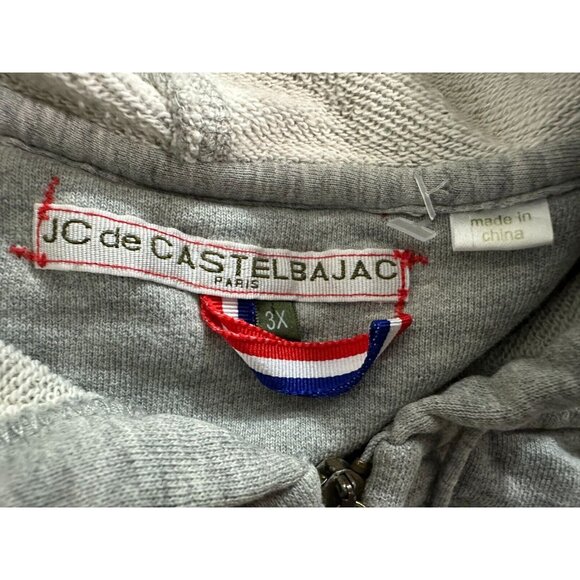 JC de Castelbajac JCDC ROCK full zip Hoodie color Gray Size 3X - Picture 2 of 7